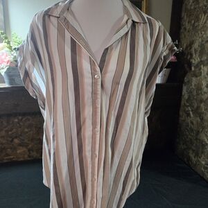 Abercrombie & Fitch Multicolor Striped Button-Down Shirt